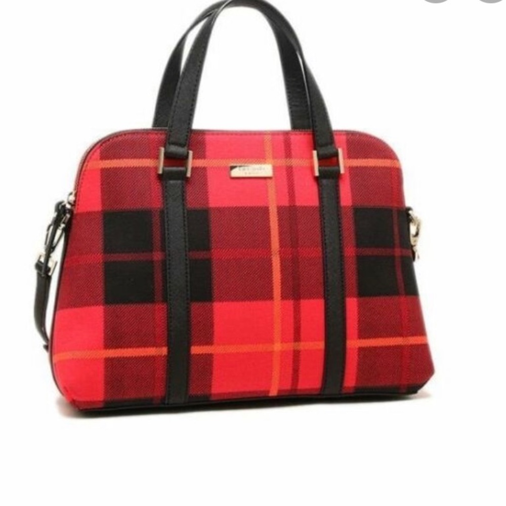 Kate Spade Plaid Red purse